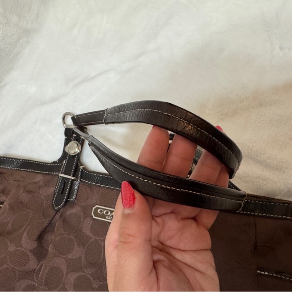 Coach Chocolate Brown Signature Tote - Picture 7 of 7